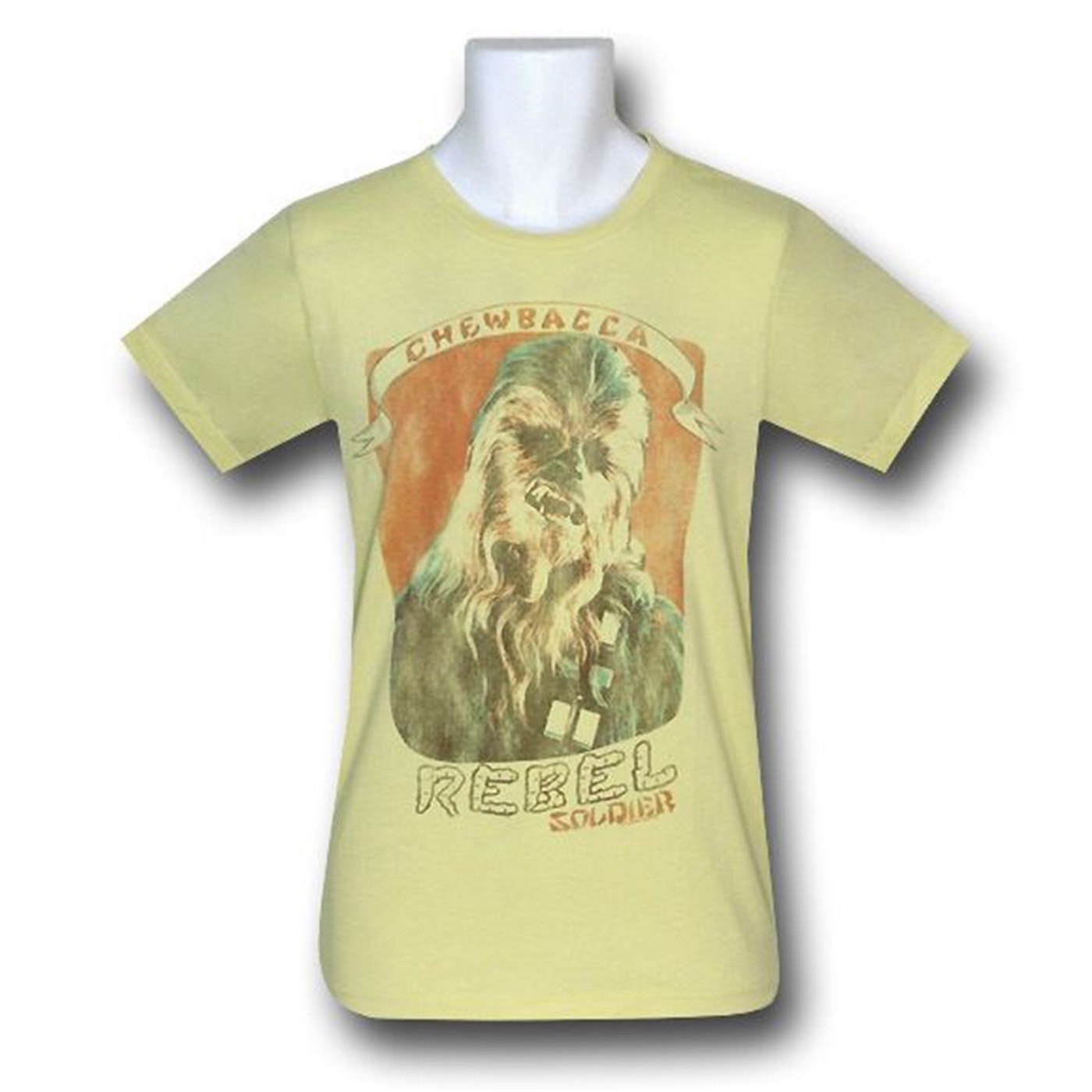 Chewbacca Rebel Soldier Junk Food T-Shirt, Yellow