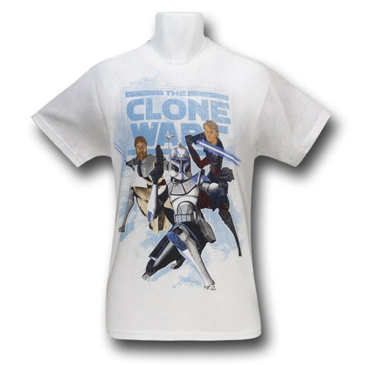 Star Wars Clone Wars Knights Kids T-Shirt, White