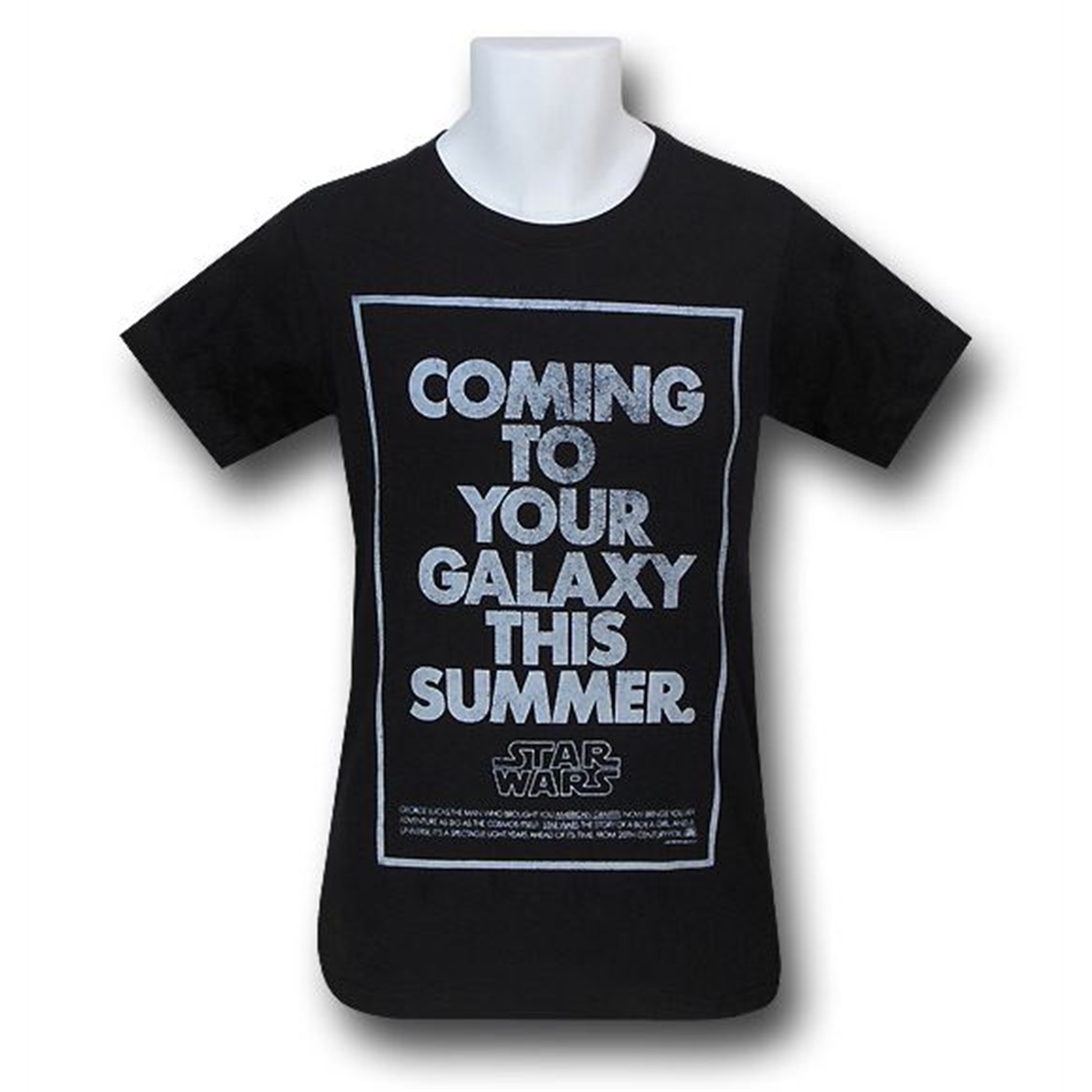 Star Wars Coming This Summer 30 Single T-Shirt, Black