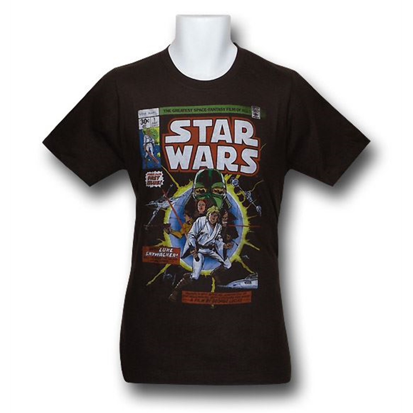Star Wars Issue #1 Comic Cover 30 Single T-Shirt, Brown