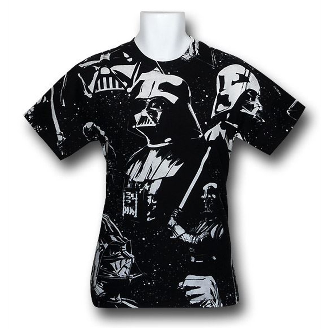 Star Wars Sublimated Vaders Full Print T-Shirt, Black