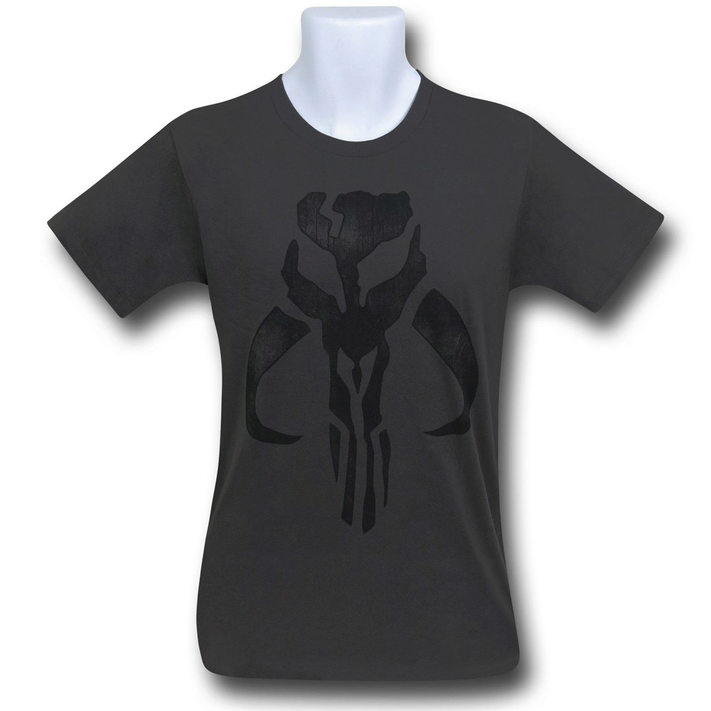 Star Wars Grey Mandalorian Crest 30 Single T-Shirt, Grey