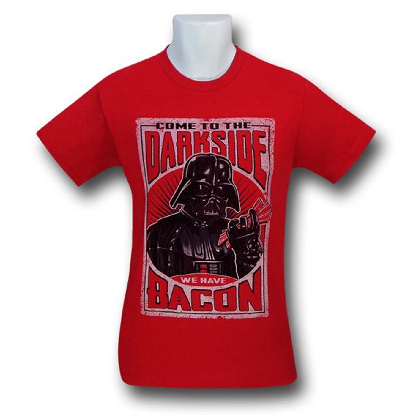 Star Wars Dark Side Bacon T-Shirt, Red