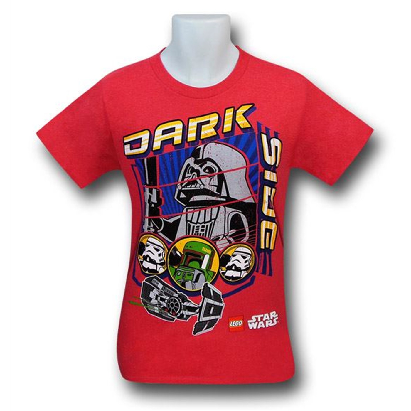 Star Wars Dark Side Lego Kids Red T-Shirt, Red