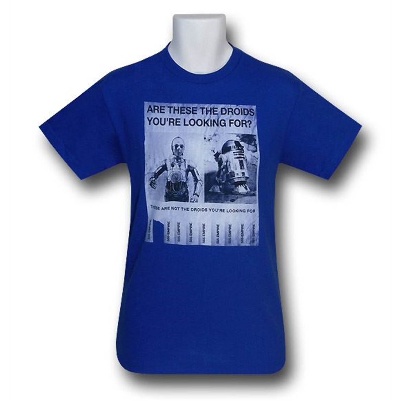 Star Wars Droids Call Tag T-Shirt, Blue