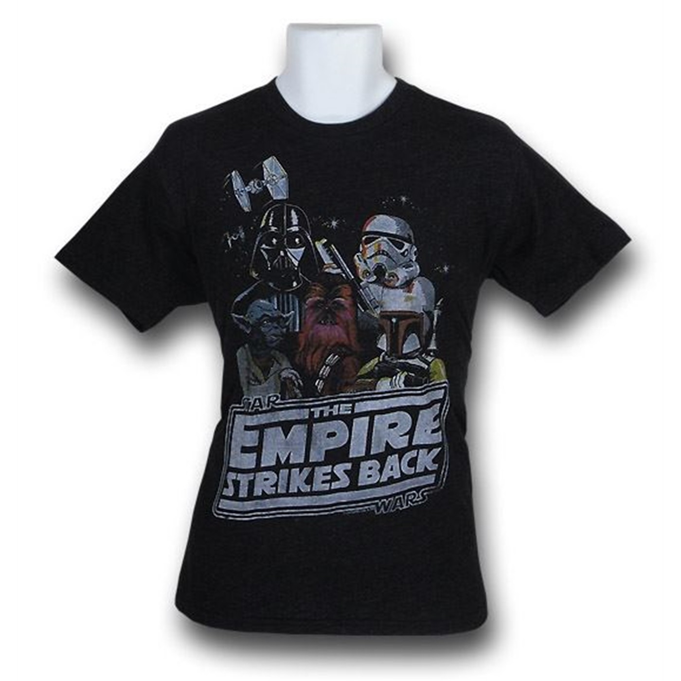 Star Wars Empire Cast Junk Food T-Shirt, Black