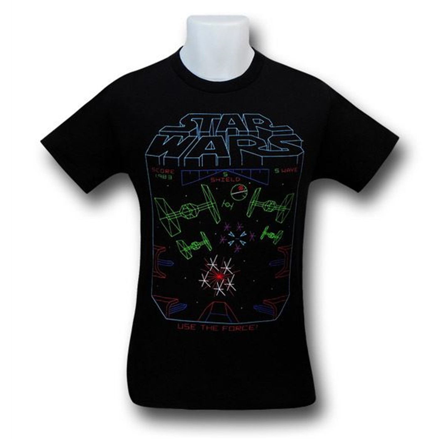 Star Wars Use The Force Video Game T-Shirt, Black