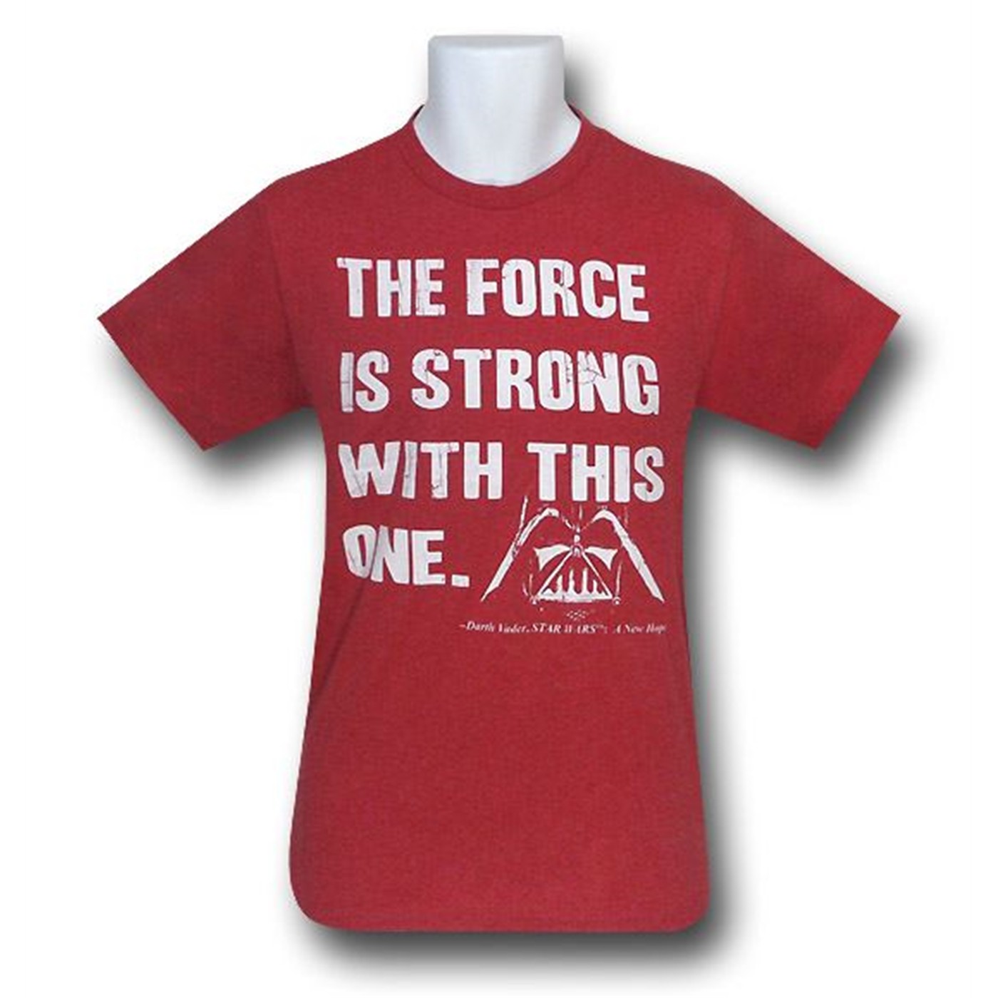 Star Wars Force Is Strong Red 30 Single T-Shirt, Red
