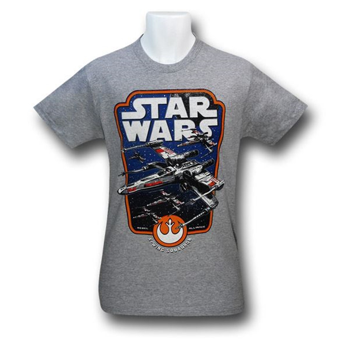 Star Wars Grey X-Wing Squadron T-Shirt, Grey