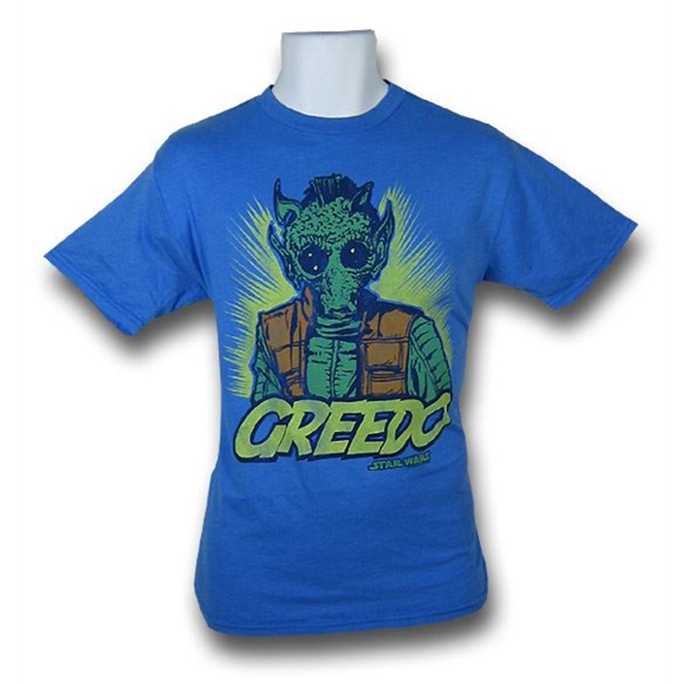 Star Wars Greedo Junk Food Blue T-Shirt, Blue