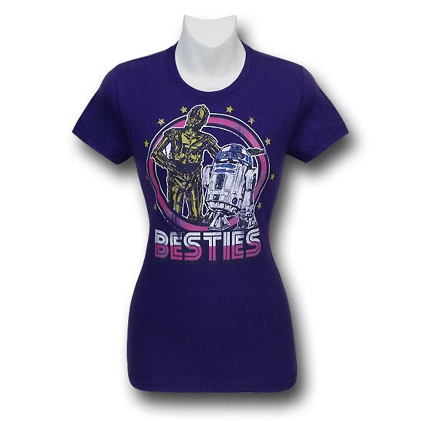 Star Wars Besties Juniors T-Shirt, Purple