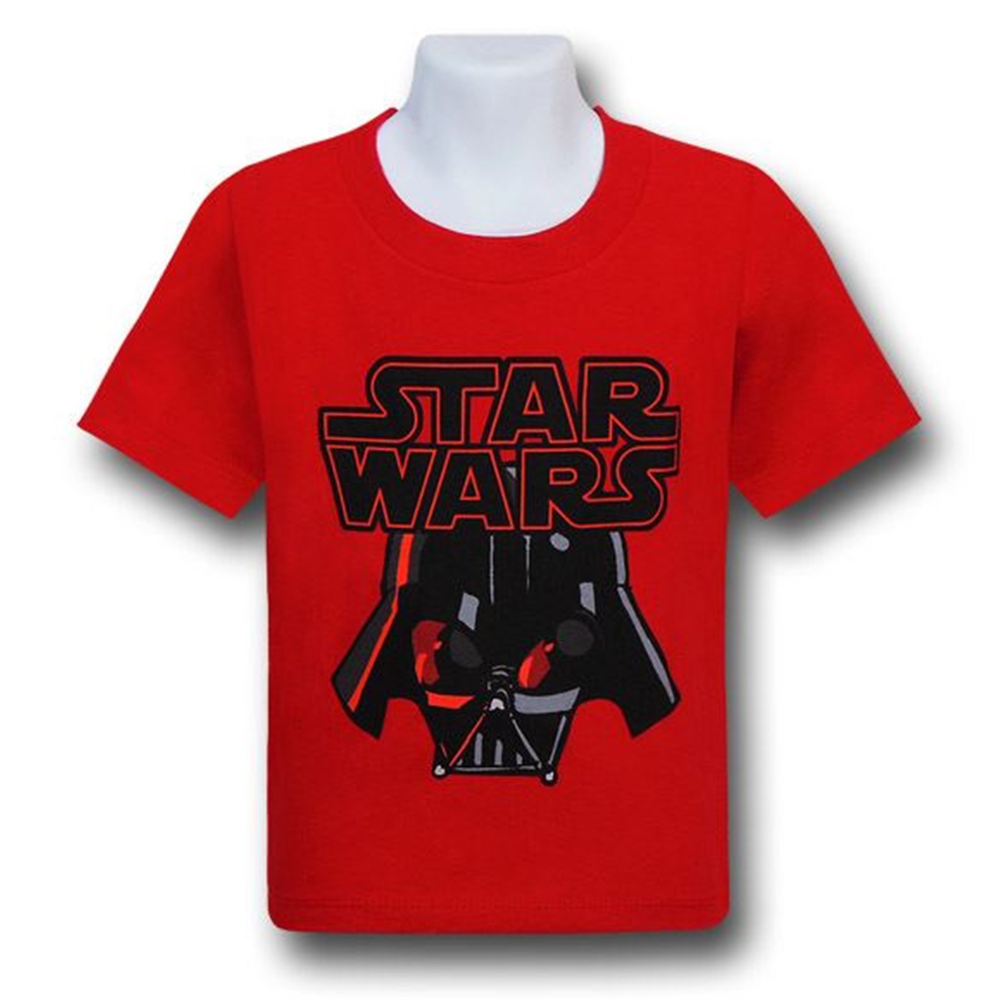 Star Wars Vader Helmet Kids Red T-Shirt, Red