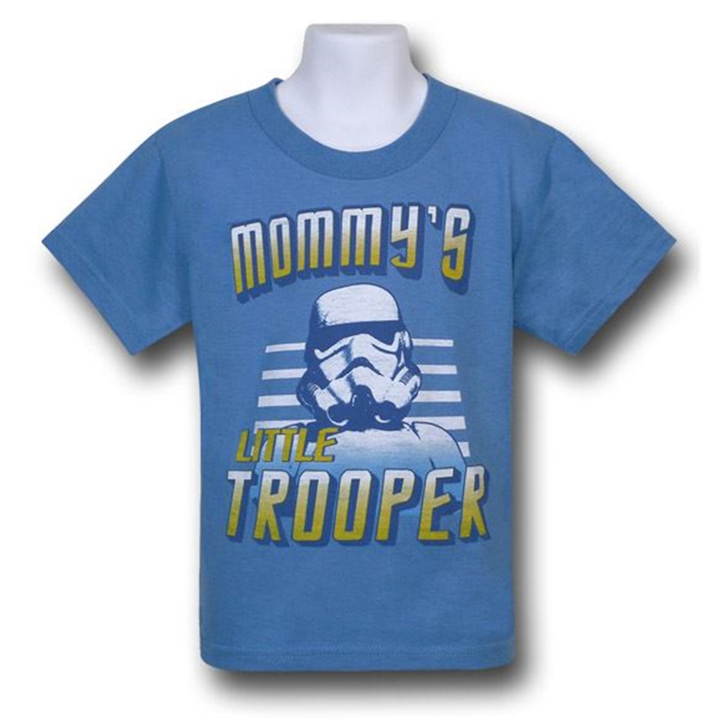 Mommy's Little Stormtrooper Kids T-Shirt, Blue