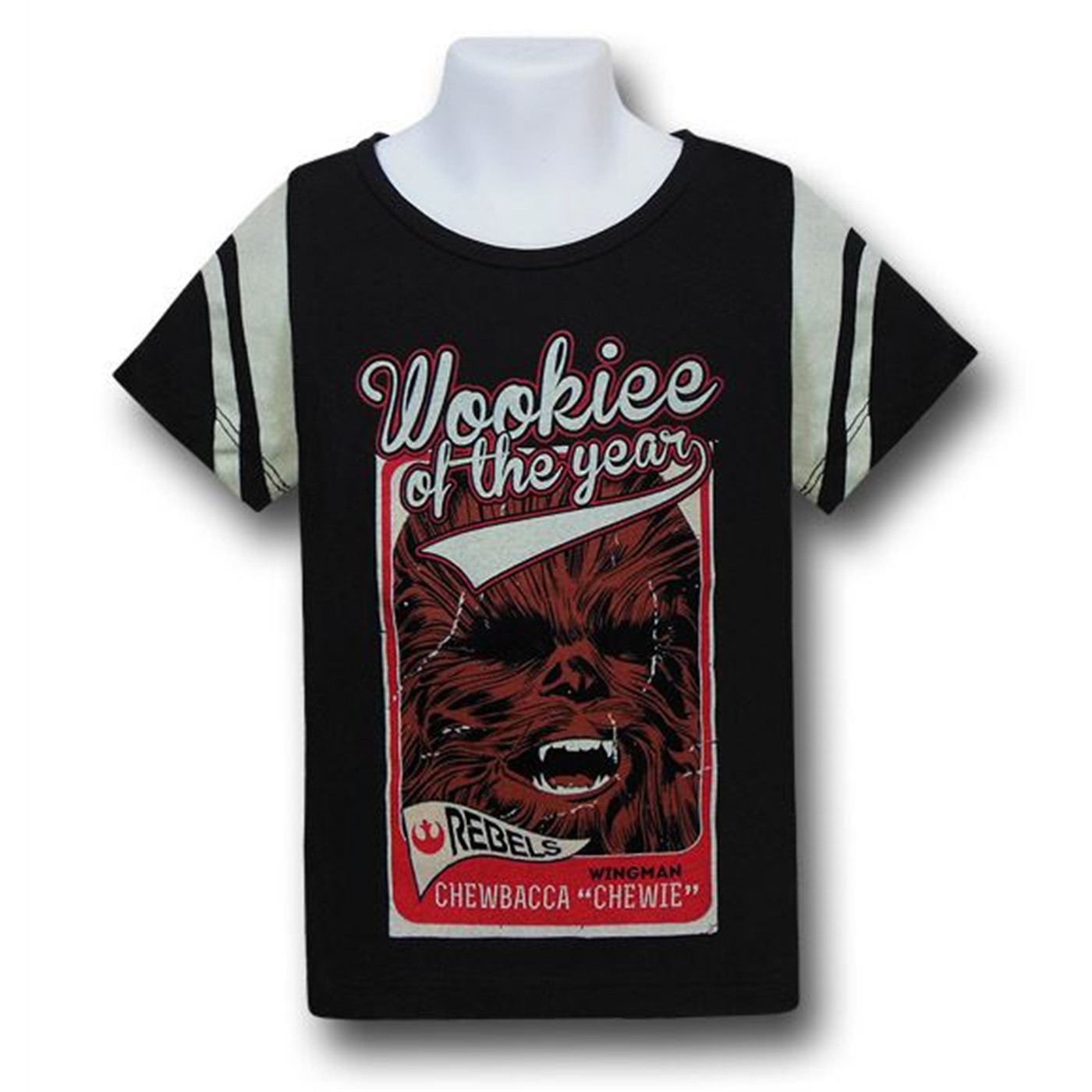 Star Wars Kids Chewbacca Jersey T-Shirt, Black