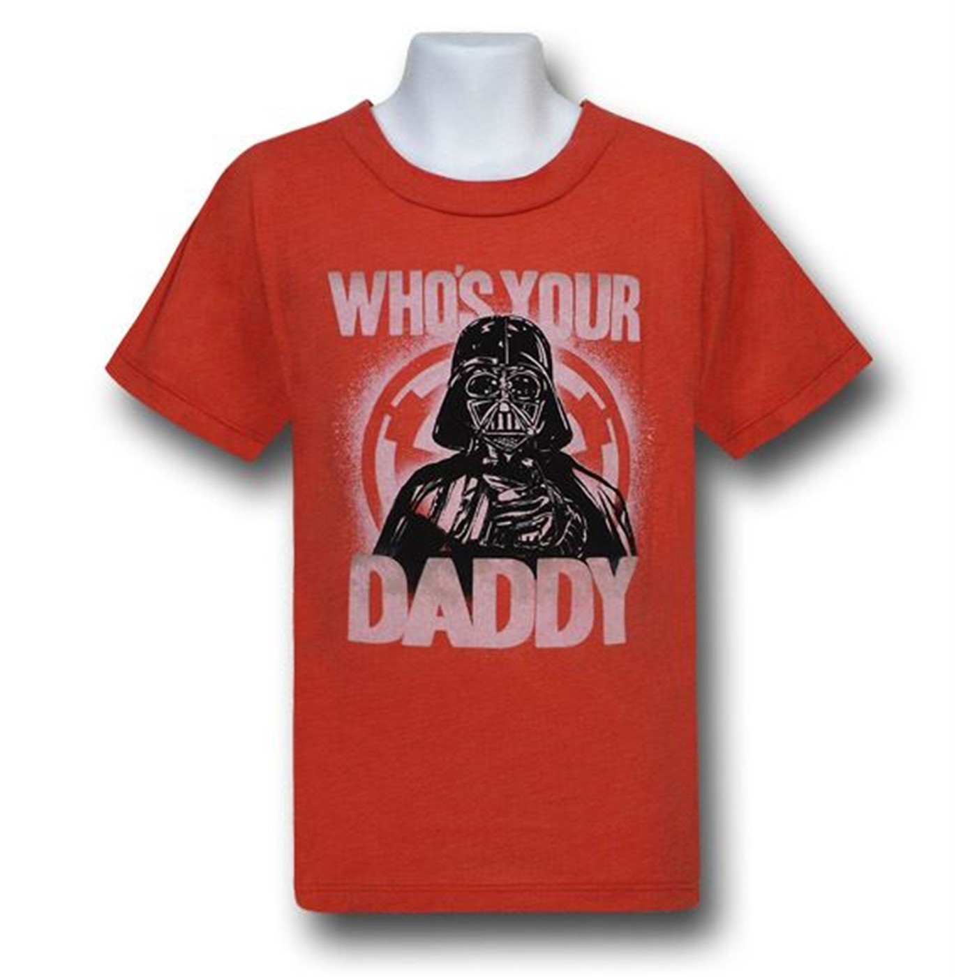 Star Wars Kids Daddy Orange Red Decco T-Shirt, Orange