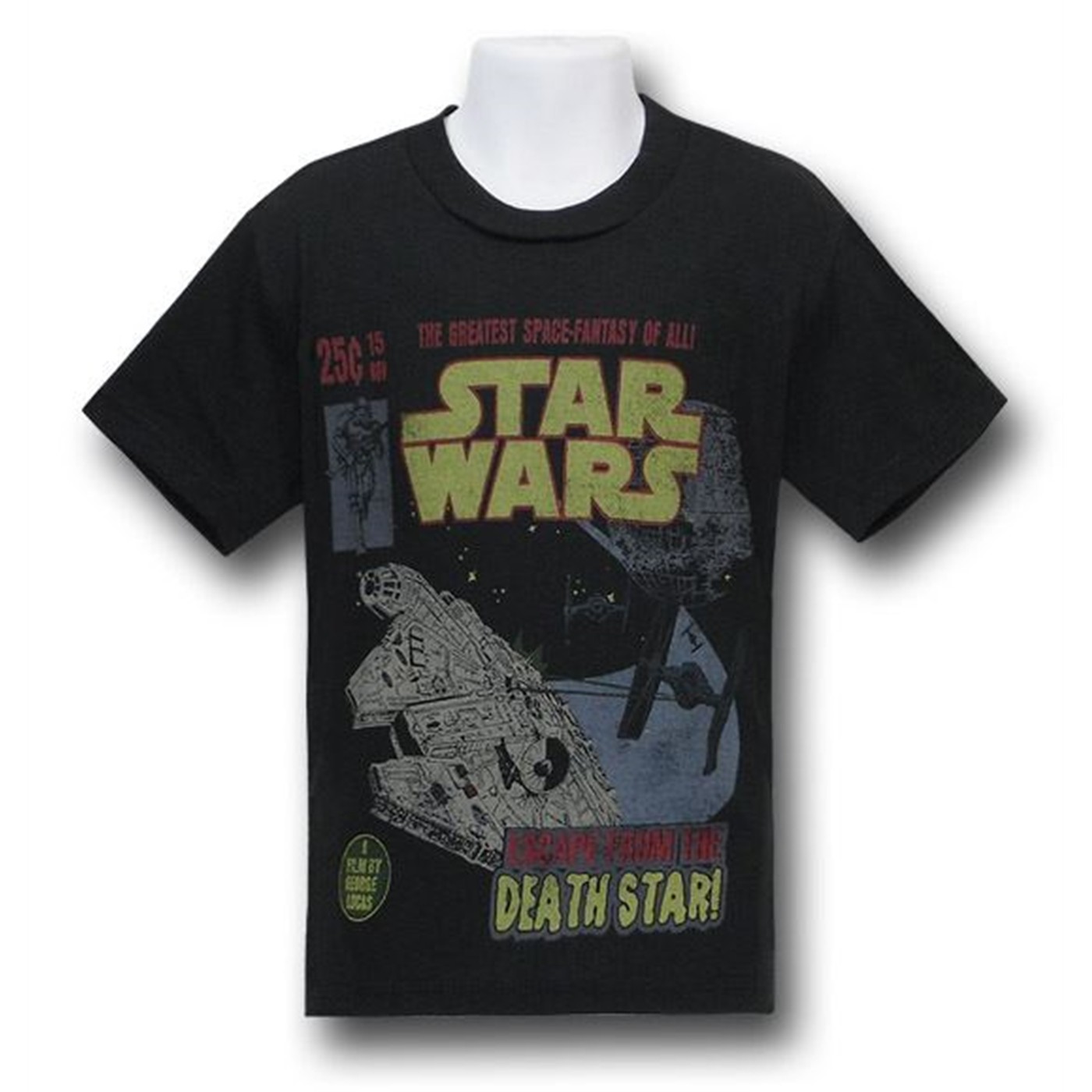 Star Wars Kids Falcon Chase T-Shirt, Black