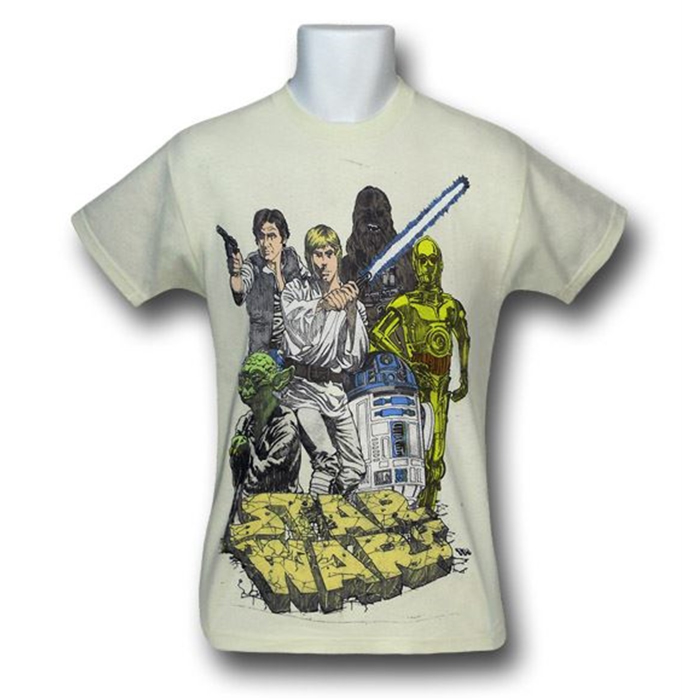 Star Wars Sketch Kids T-Shirt, White