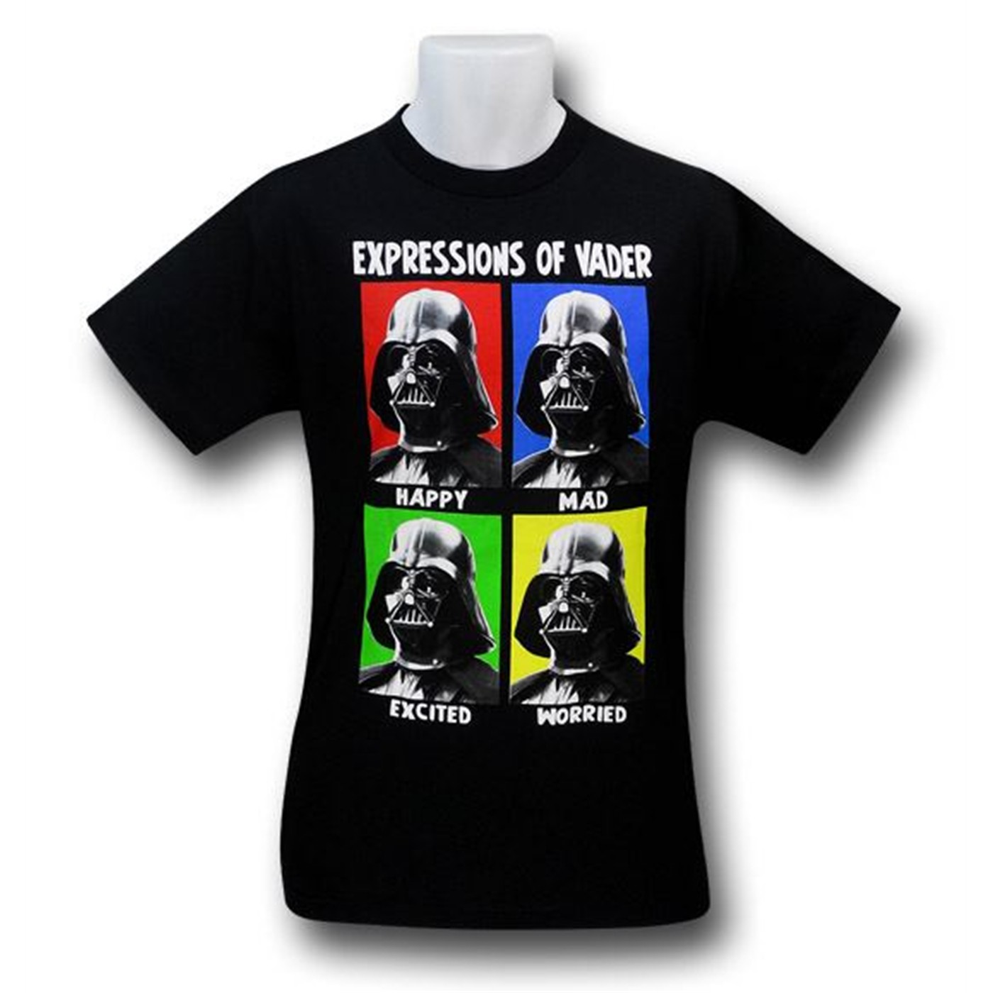 Star Wars Kids Vader Moods T-Shirt, Black