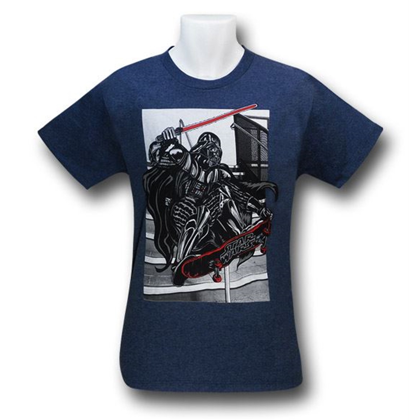 Star Wars Kids Vader Skate Jump T-Shirt, Blue