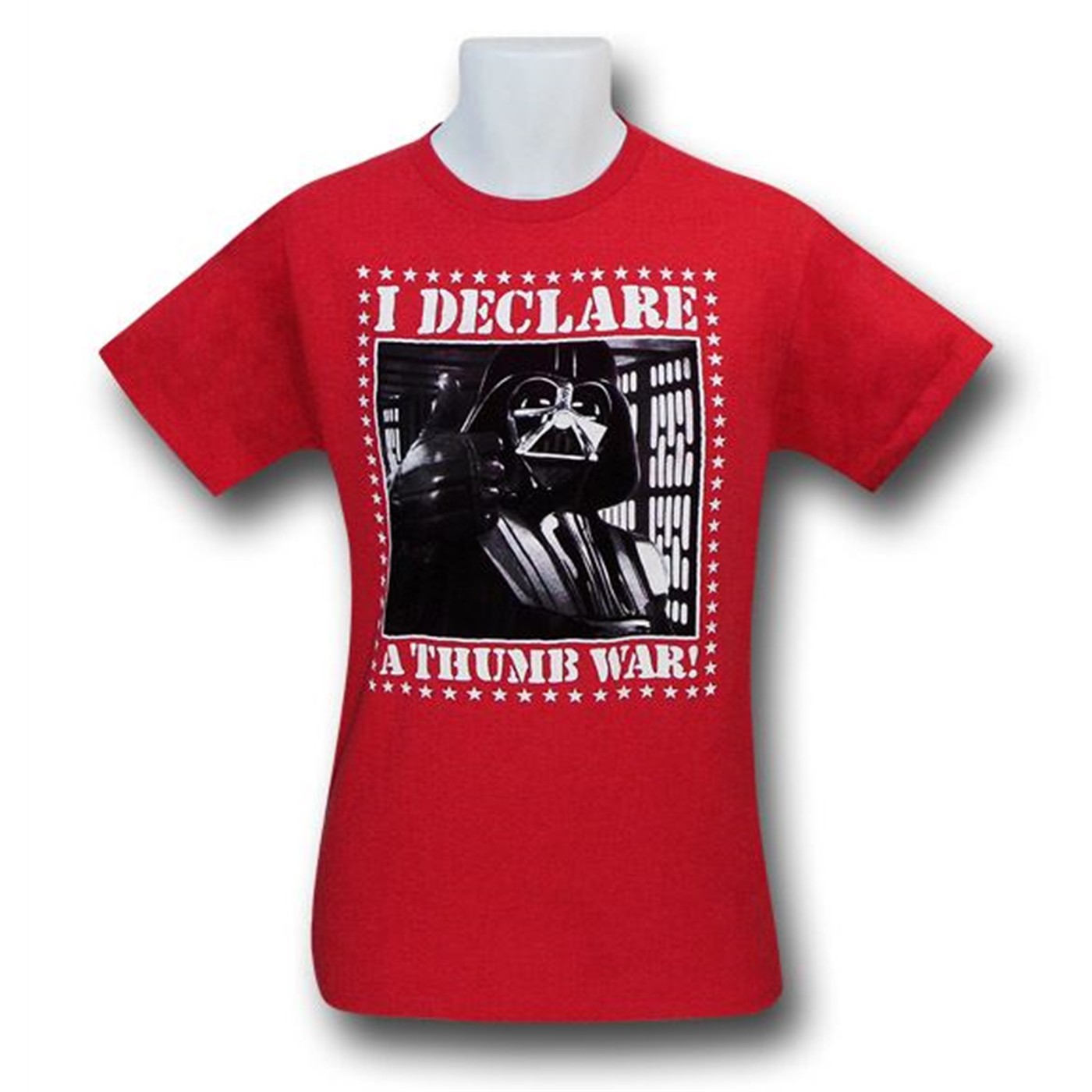Star Wars Vader Thumb War Red T-Shirt, Red