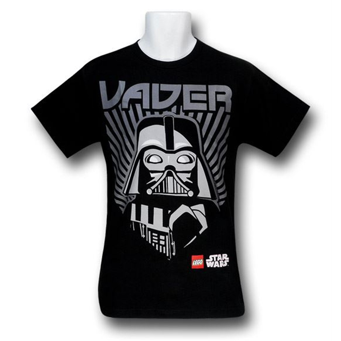Darth Vader Rays Lego Kids T-Shirt, Black