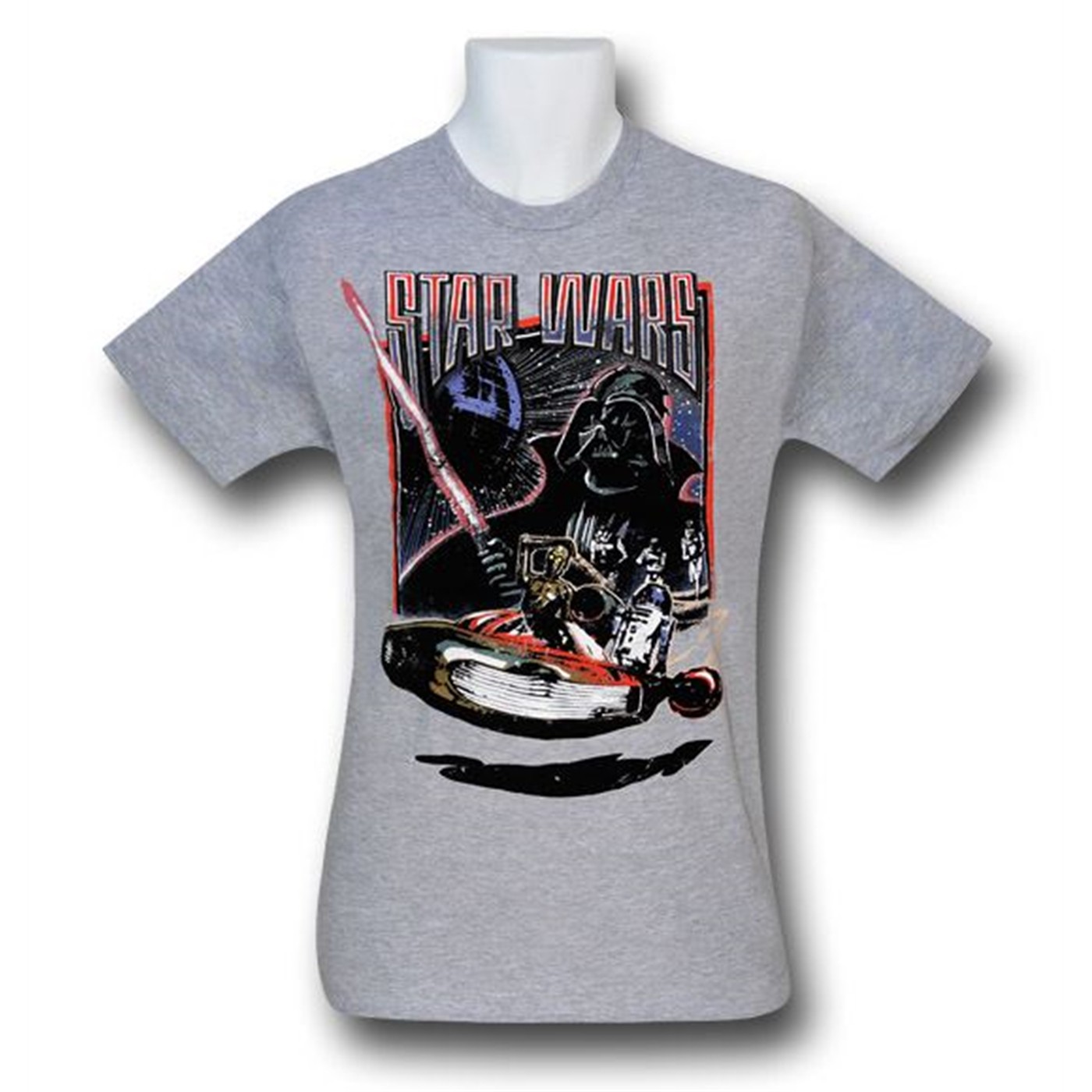 Star Wars Landspeeder Droids T-Shirt, Grey