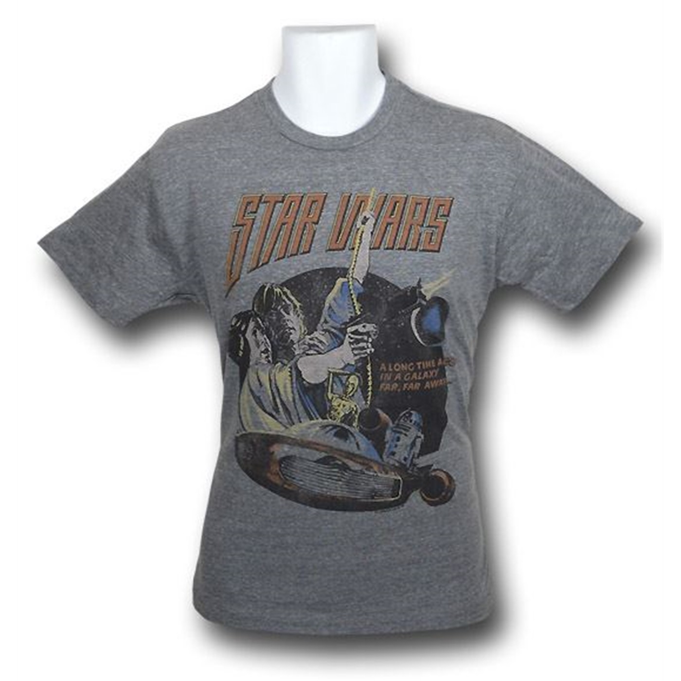 Star Wars A Long Time Ago Junk Food T-Shirt, Grey