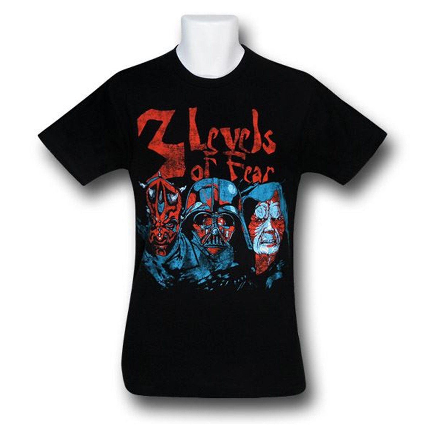 Star Wars Levels of Fear 30 Single T-Shirt, Black