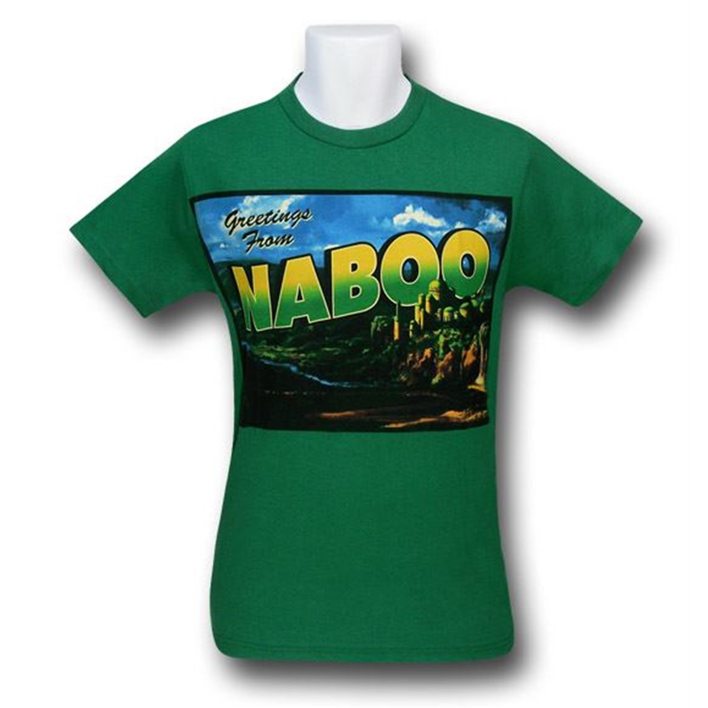 Star Wars Naboo Greetings T-Shirt, Green