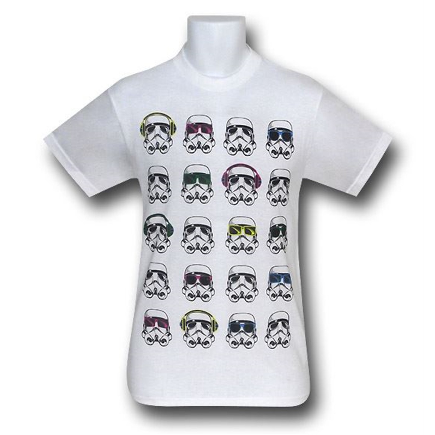 Star Wars Neon Accent Stormtrooper T-Shirt, White