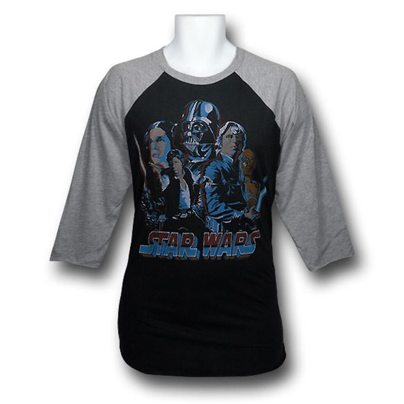 Star Wars Junk Food Raglan T-Shirt, Black