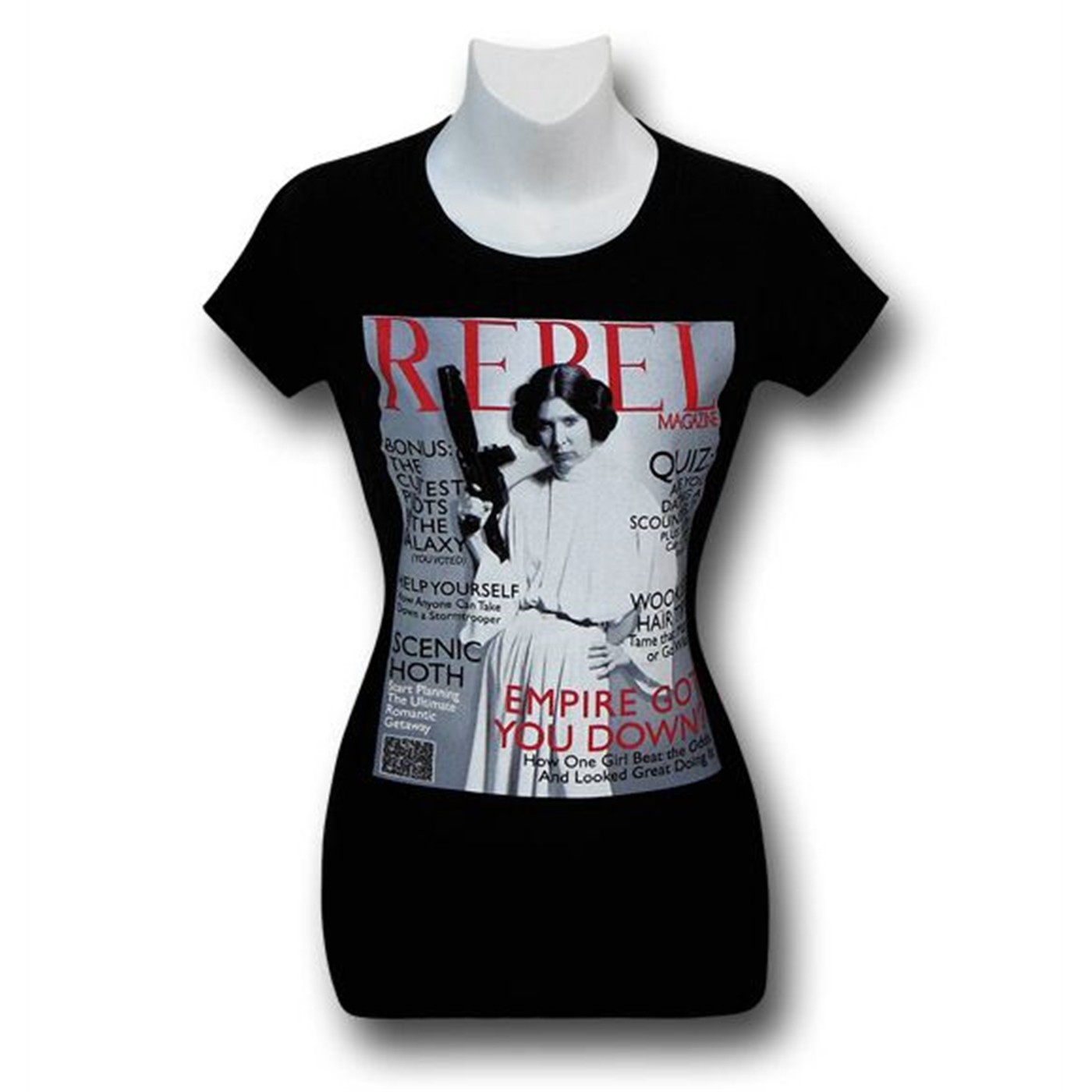 Star Wars Rebel Magazine Cover Women's T-Shirt, Black