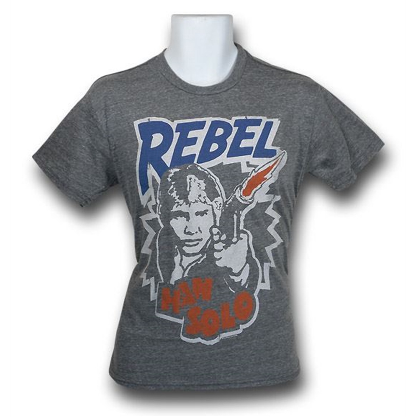 Star Wars Han Solo Rebel Junk Food T-Shirt, Grey