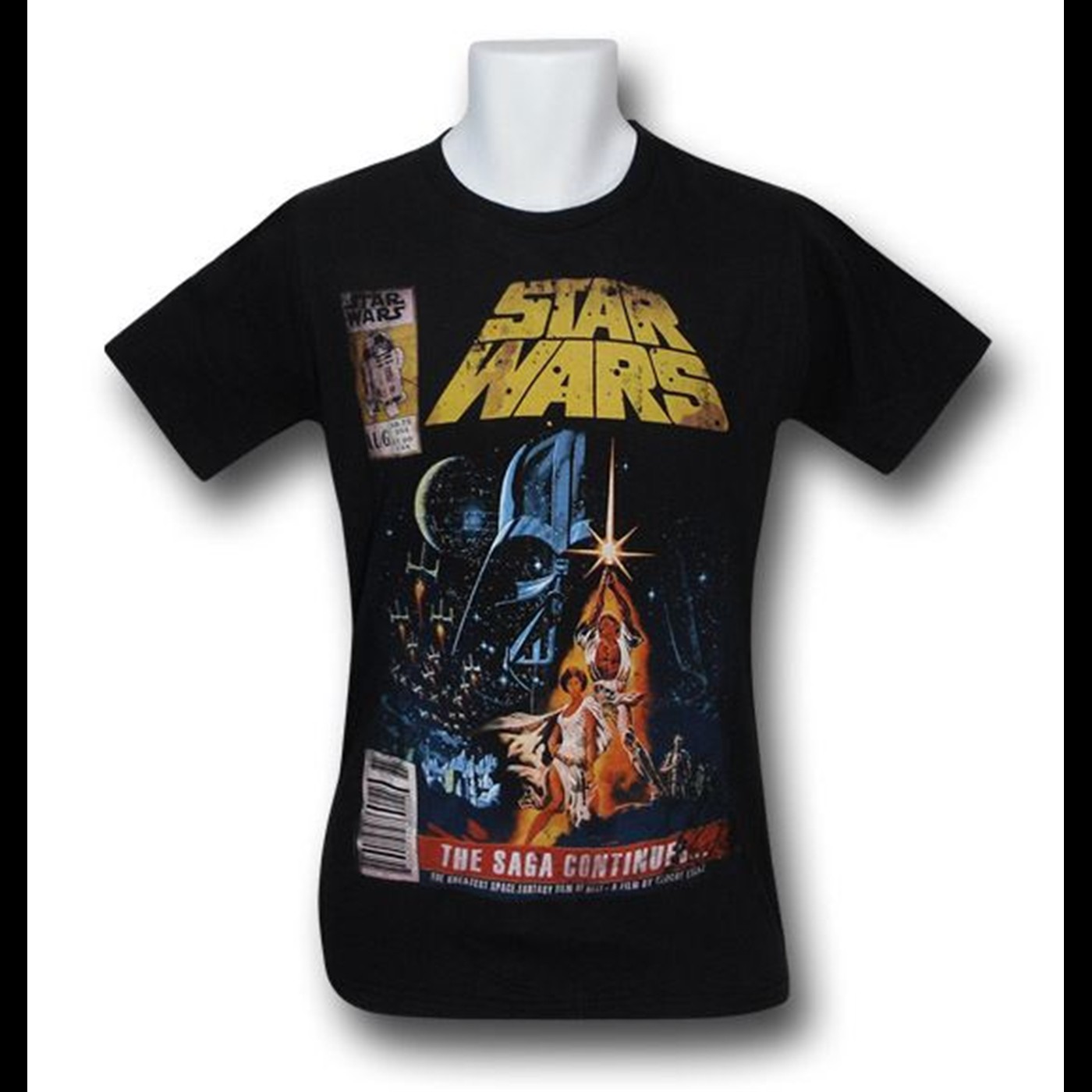 Star Wars The Saga Continues T-Shirt, Black