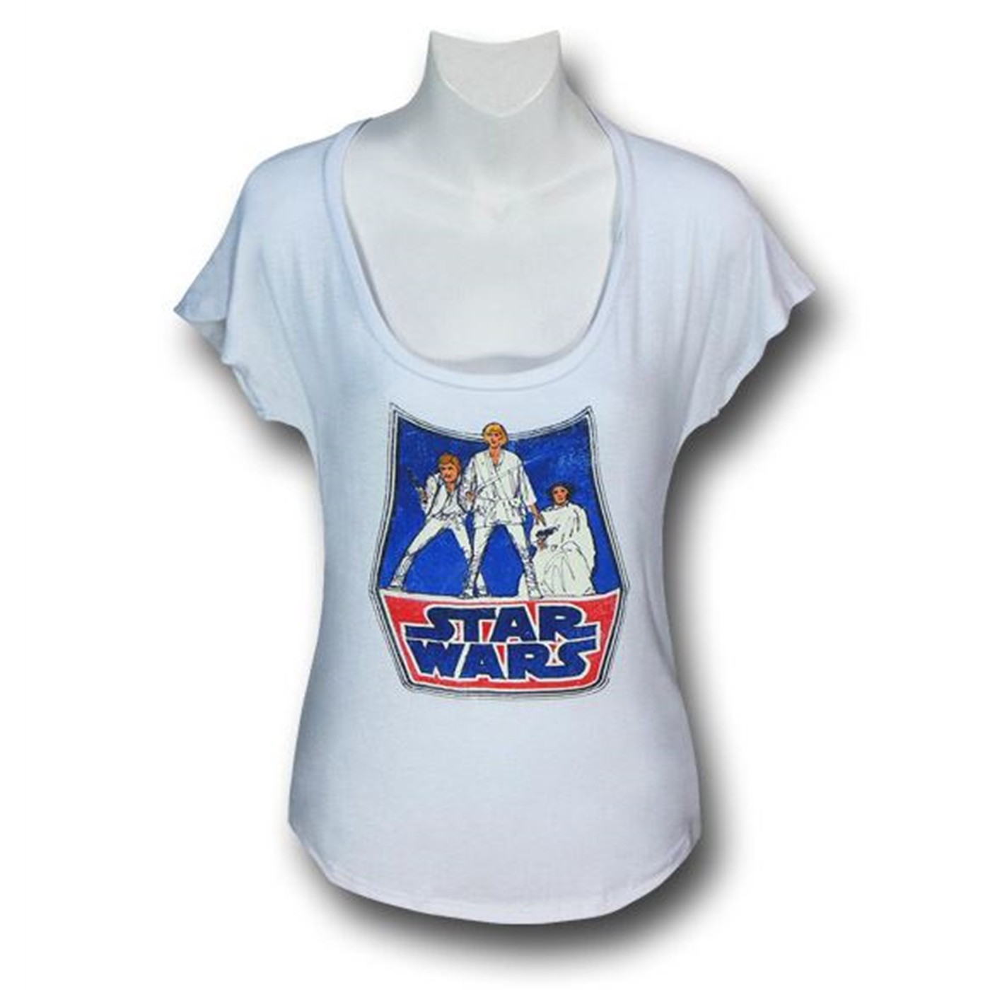 Star Wars Sketch Dolman Women's T-Shirt, White