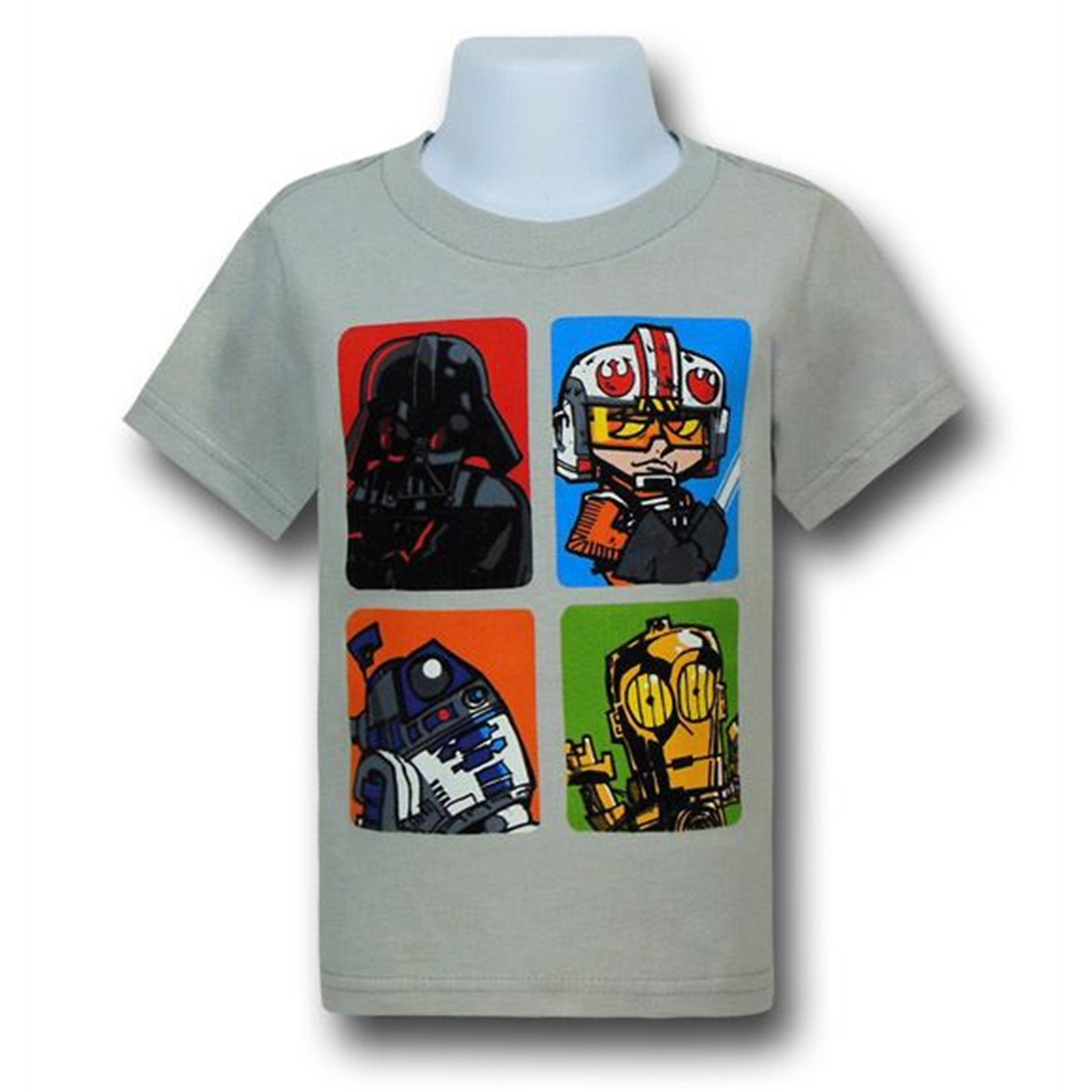 Star Wars Silly Faces Infant T-Shirt, Grey