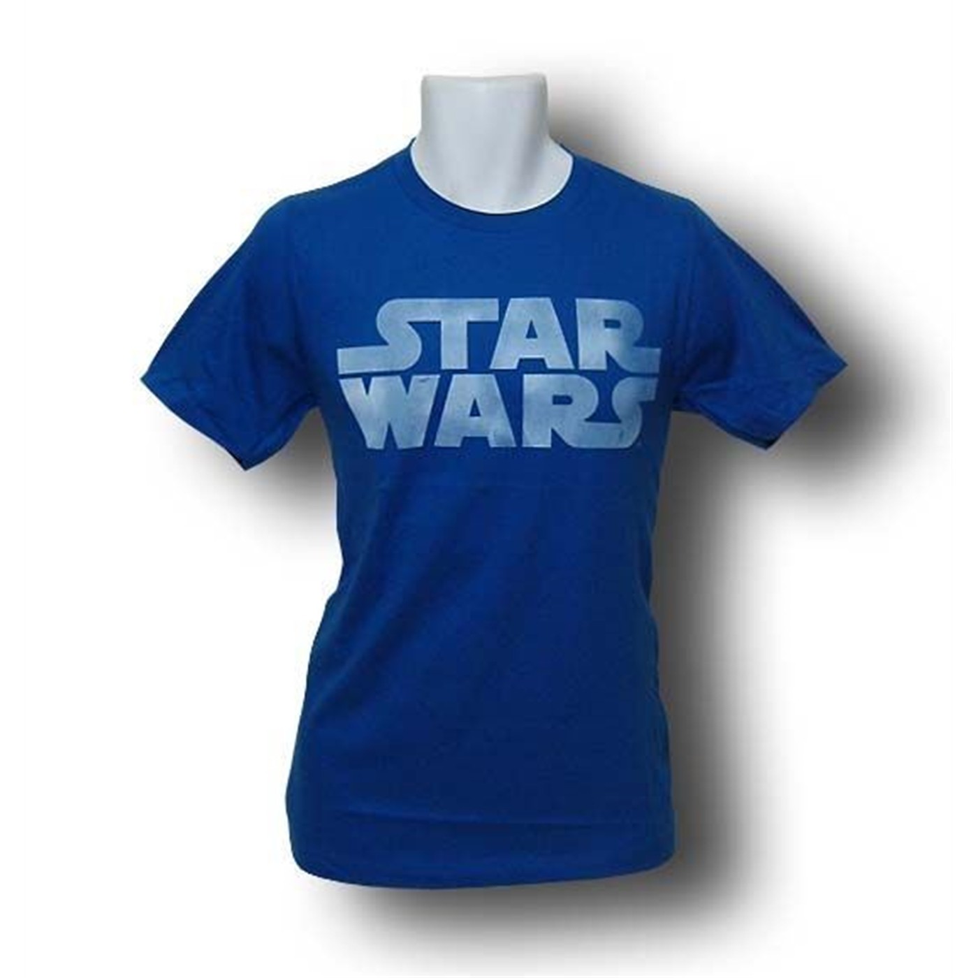 Star Wars Faded Logo Light Blue T-Shirt, Blue