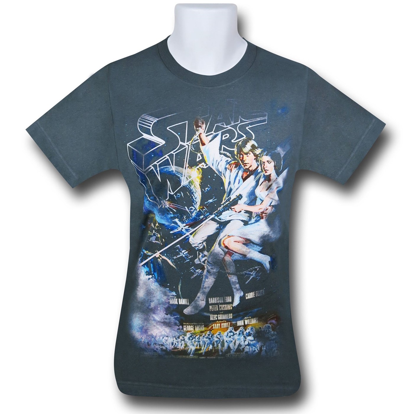 Star Wars Swinging Poster 30 Single T-Shirt, Grey