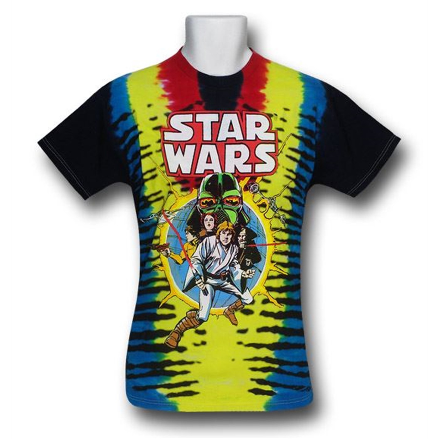 Star Wars Tie Dye Comic Cover T-Shirt, Blue