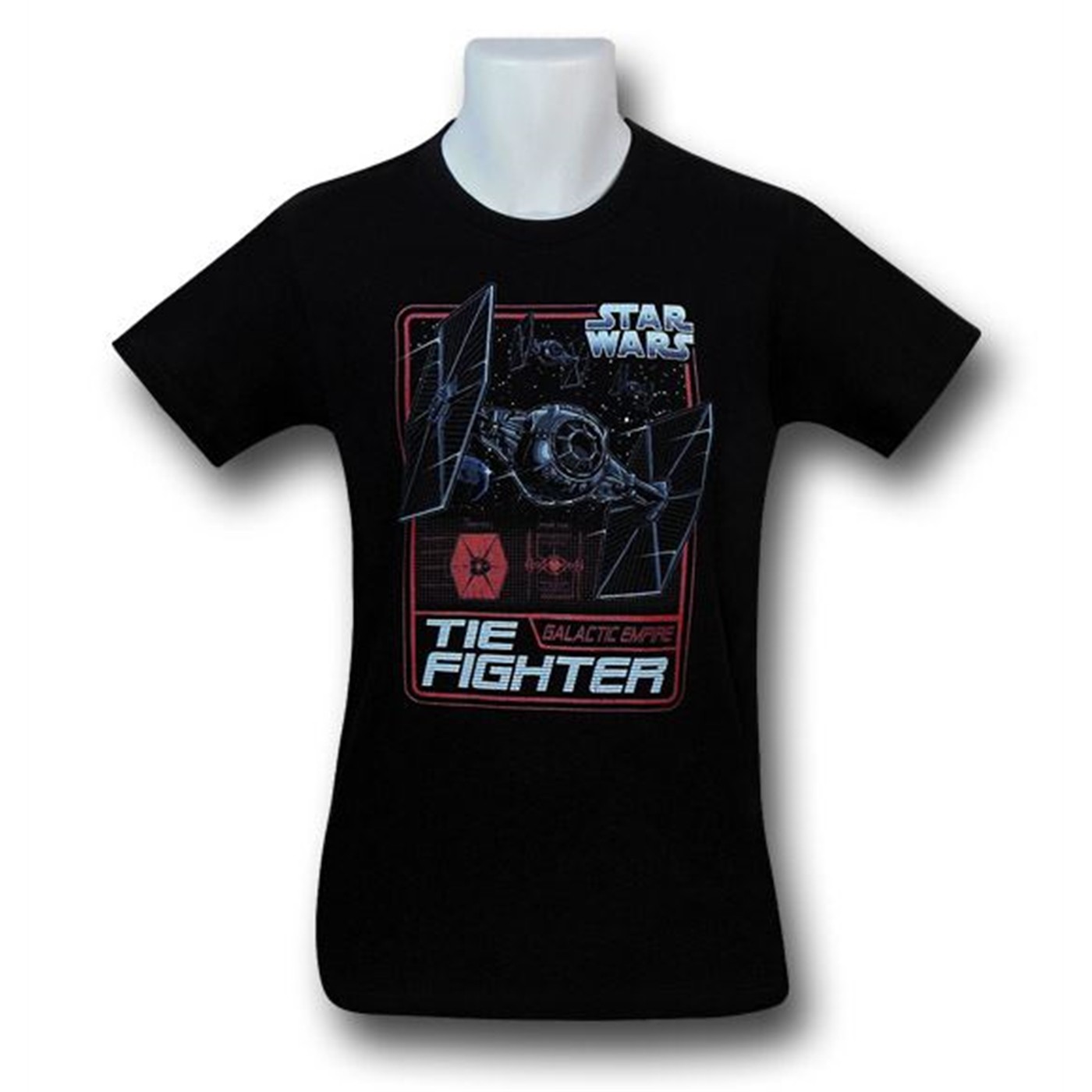 Star Wars TIE Fighter 30 Single T-Shirt, Black