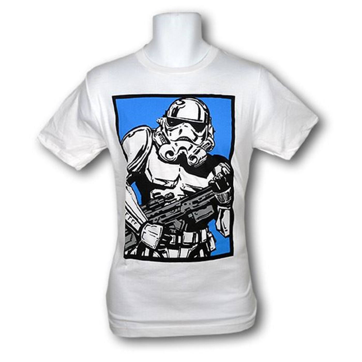 Star Wars Stormtrooper Standing (30 Single) T-Shirt, White
