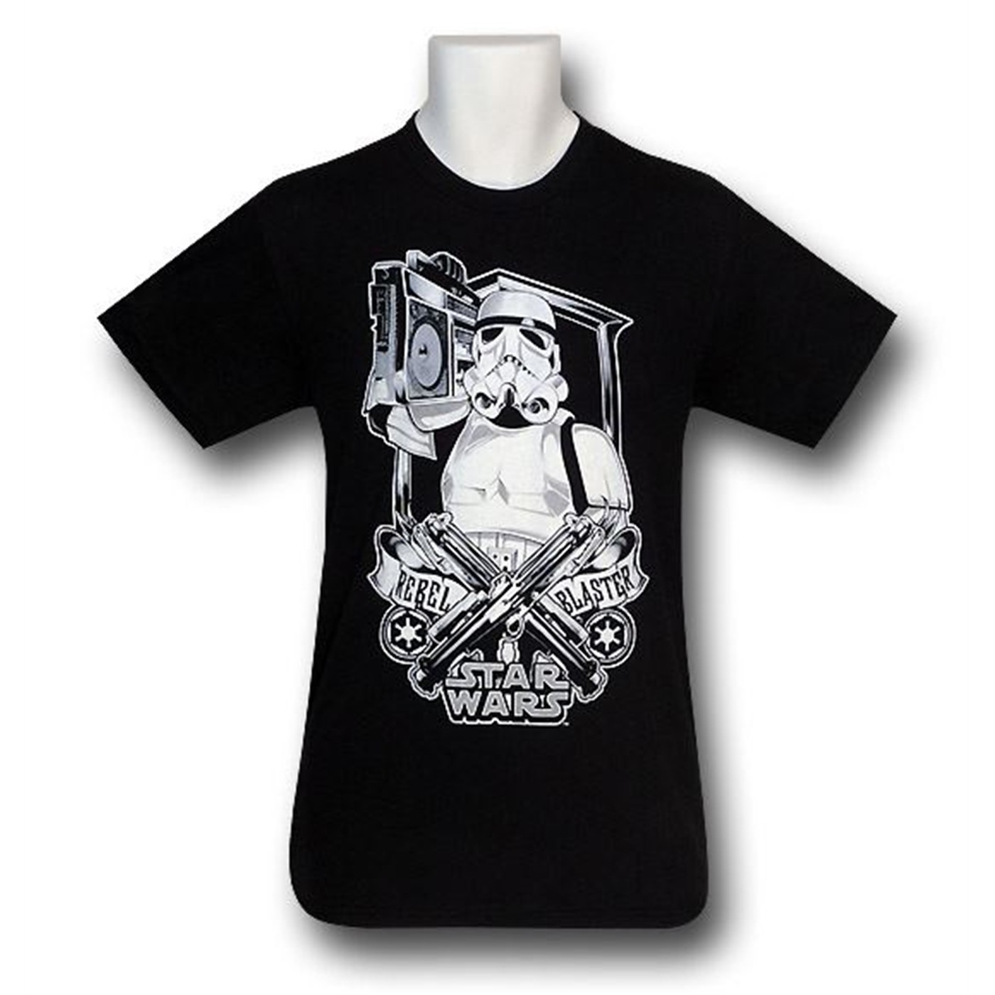 Star Wars Trooper Rebel Blaster T-Shirt, Black