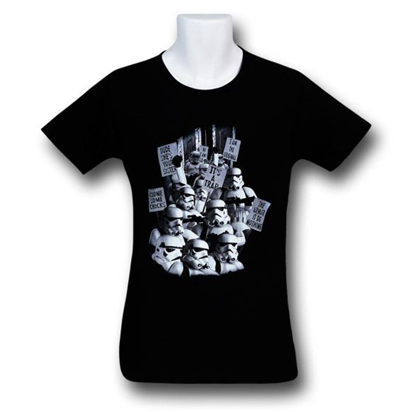 Star Wars Stormtrooper Rally 30 Single T-Shirt, Black