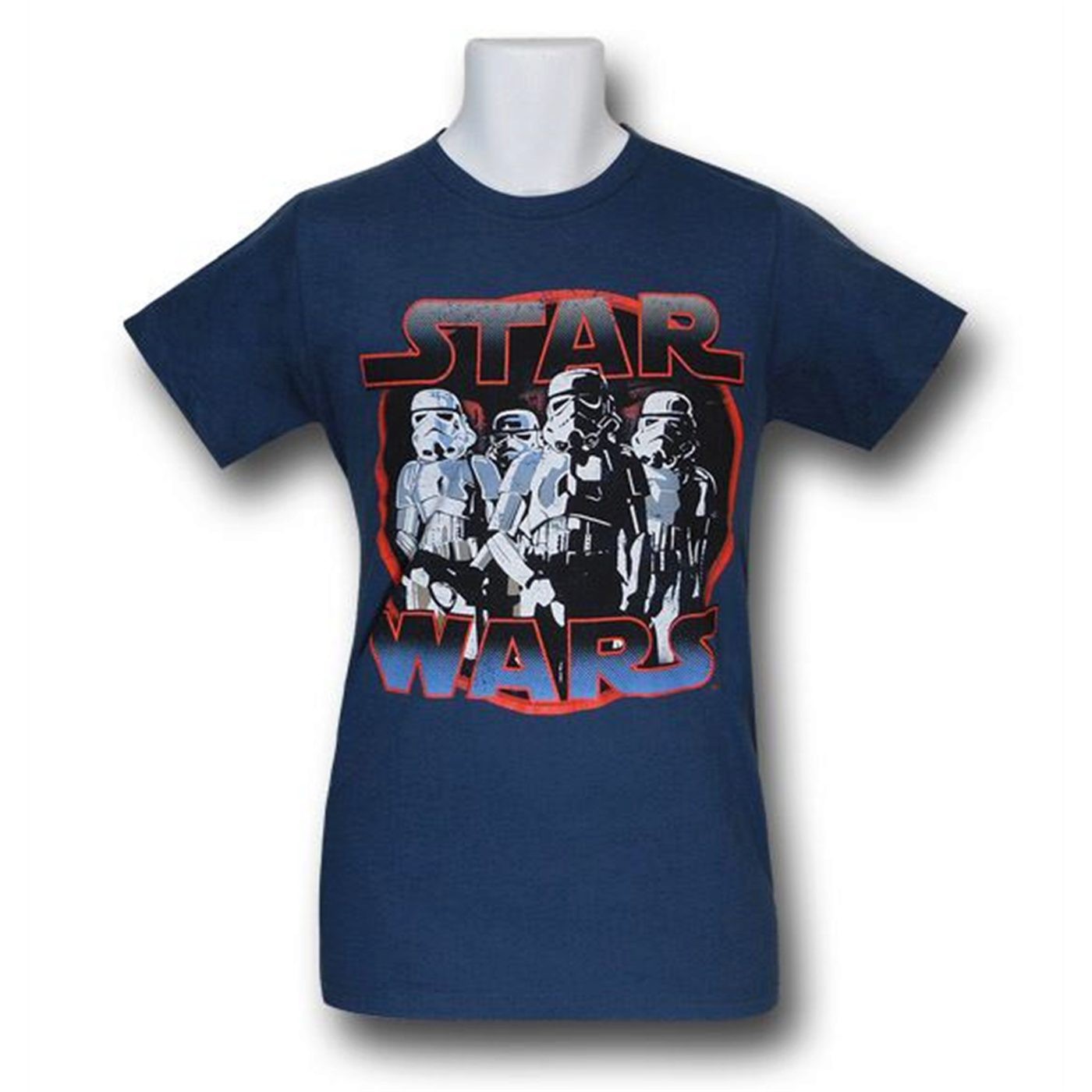 Star Wars Stormtroopers Four 30 Single T-Shirt, Blue