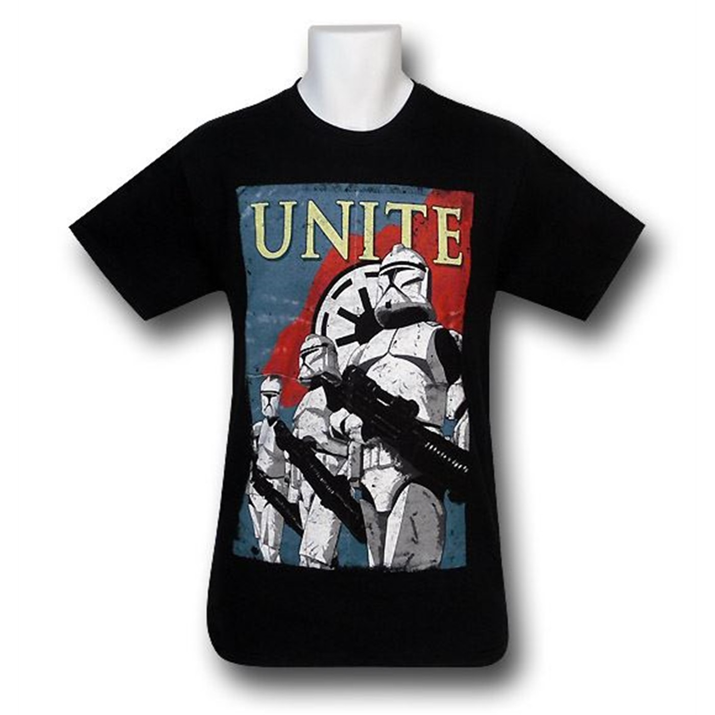 Clone Troopers Unite Poster T-Shirt, Black