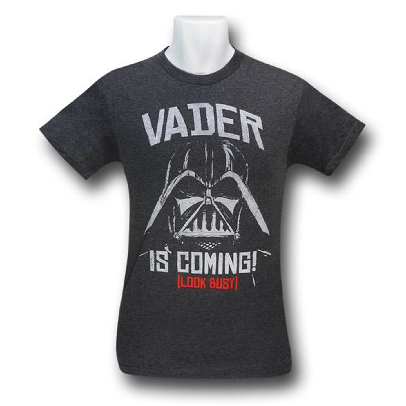 Star Wars Look Busy Vader T-Shirt, Grey
