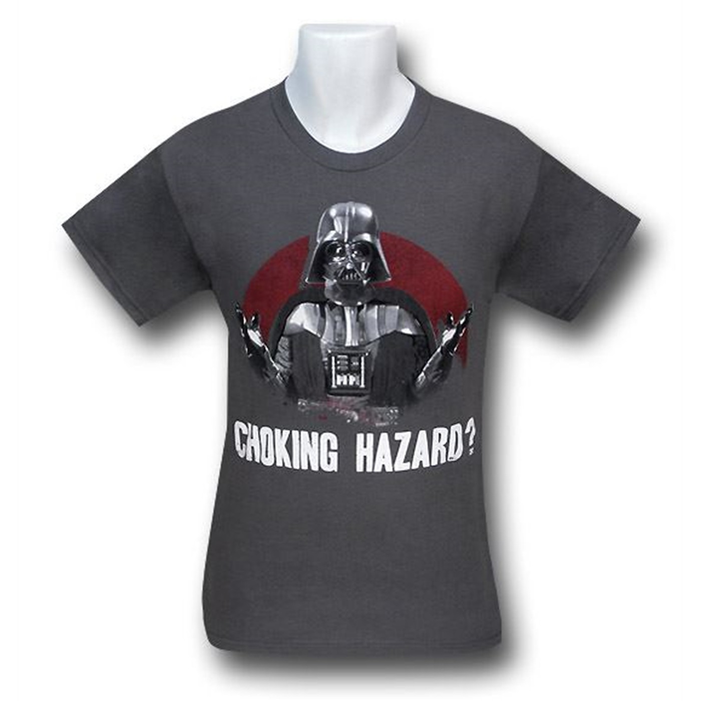 Star Wars Vader Choking Hazard T-Shirt, Grey