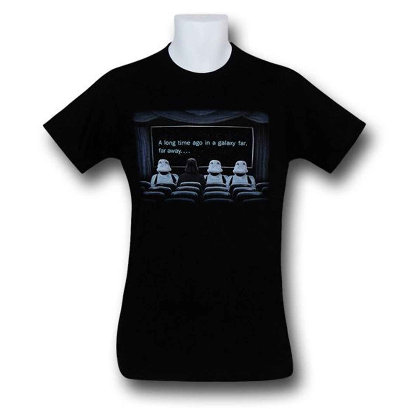 Star Wars Vader at the Movies 30 Single T-Shirt, Black