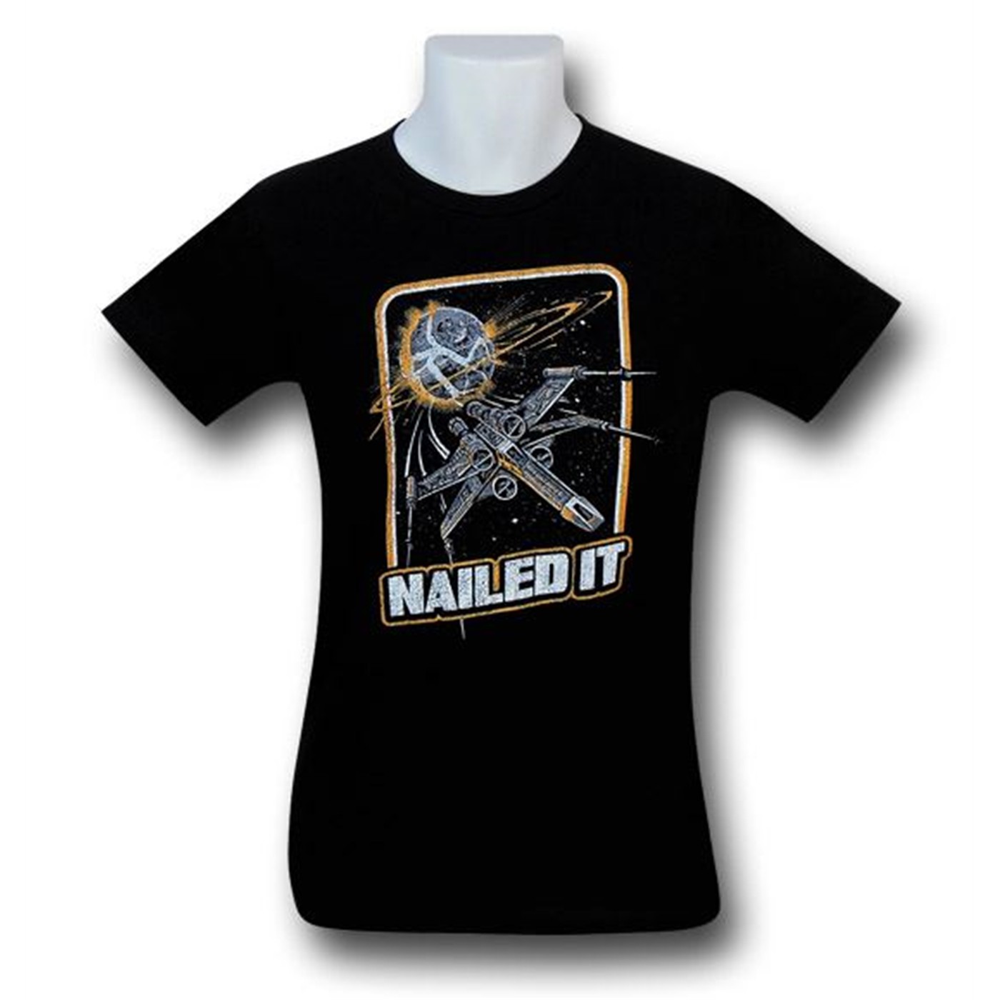 Star Wars X-Wing Nailed It 30 Single T-Shirt, Black