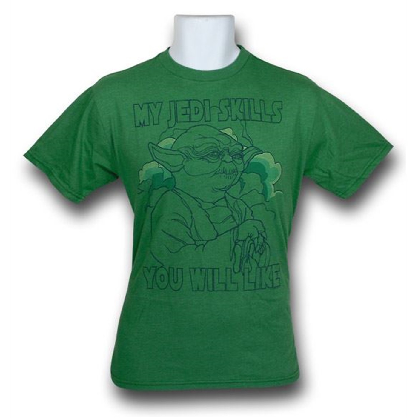 Star Wars Yoda Jedi Skill Junk Food T-Shirt, Green